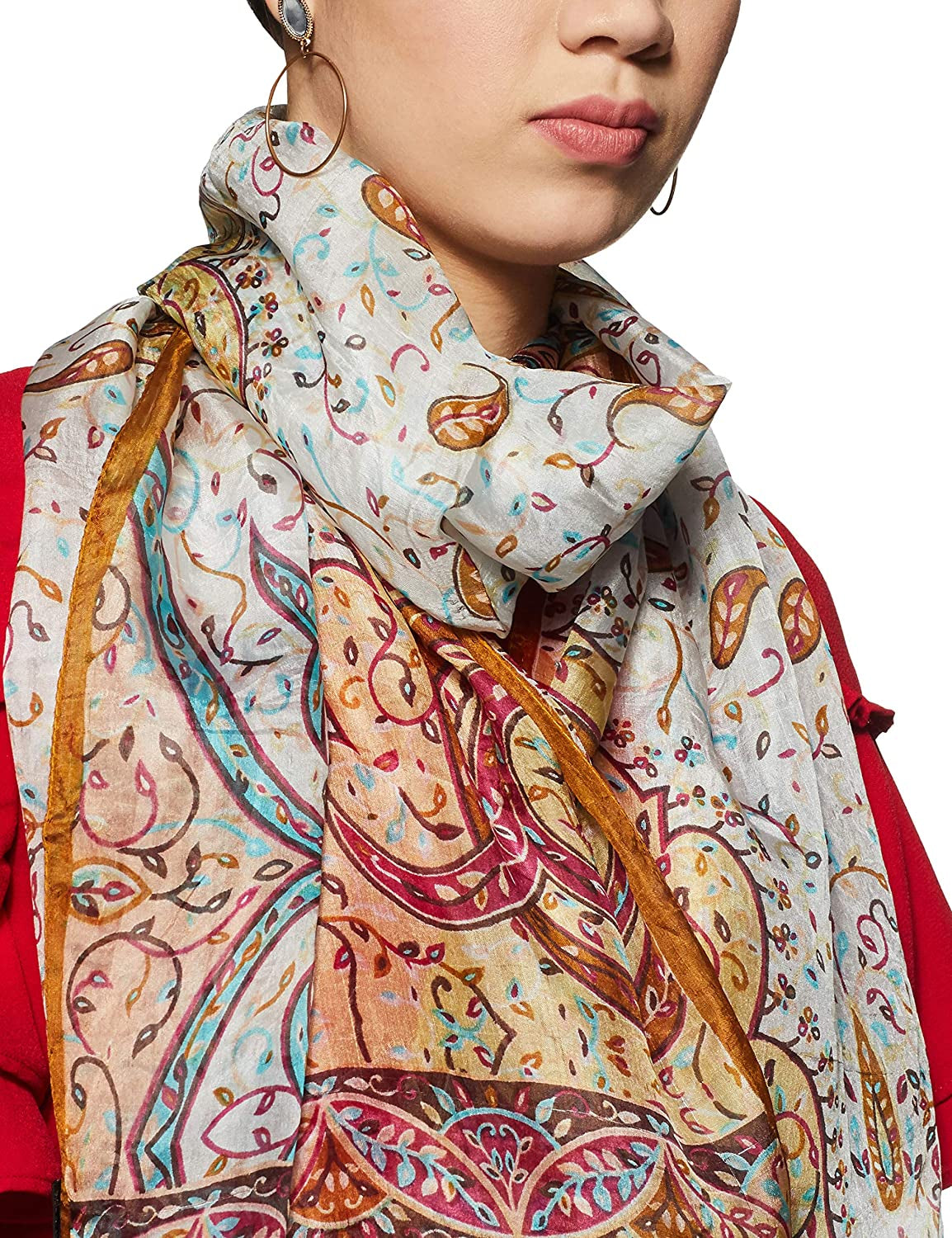 Stylore 100% Silk Scarf Long Lightweight Sunscreen Shawl Wrap Scarves Apparel & Accessories > Clothing Accessories > Scarves & Shawls Stylore   