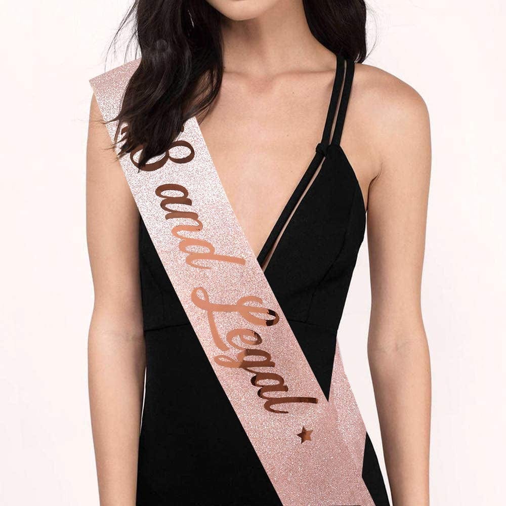 "18 and Legal" Sash and Rhinestone Crown Set - 18Th Birthday Party Gifts Birthday Sash for Girl Birthday Party Supplies Apparel & Accessories > Clothing Accessories > Sashes YULIPS   