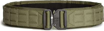 Tacticon Battle Belt | Combat Veteran Owned Company | Padded Tactical Belt | Duty Belt with Metal Quick Release Buckle Apparel & Accessories > Clothing Accessories > Belts Tacticon Olive Drab Green L [40" - 46" Waist] 