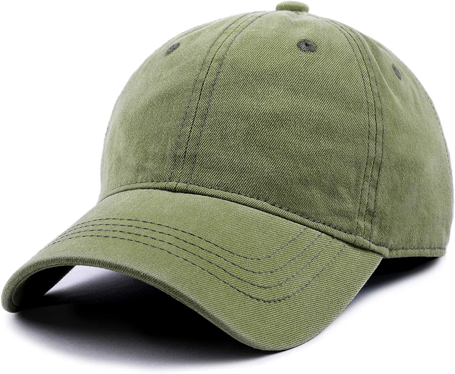 Men and Women Vintage Washed Distressed Cotton Baseball Cap Plain Blank Adjustable Classic Baseball Hat Cap Apparel & Accessories > Clothing Accessories > Hats KYLIE MAX   