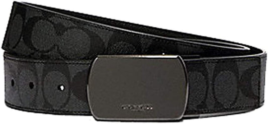 Coach Belt Signature Leather Black CC Logo 91286 M19 44 42 Apparel & Accessories > Clothing Accessories > Belts COACH   