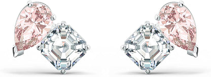 Swarovski Attract Soul Jewelry Collection, Pink Crystals, Clear Crystals Apparel & Accessories > Jewelry > Earrings SWAROVSKI Stud Earrings - Pink/Clear Crystals  