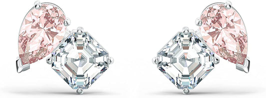 Swarovski Attract Soul Jewelry Collection, Pink Crystals, Clear Crystals Apparel & Accessories > Jewelry > Earrings SWAROVSKI Stud Earrings - Pink/Clear Crystals  