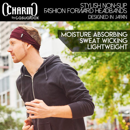 Mens Head Wraps Elastic Bandana - Japanese Headband Workout Women Hair Black Apparel & Accessories > Clothing Accessories > Bandanas & Headties CHARM   