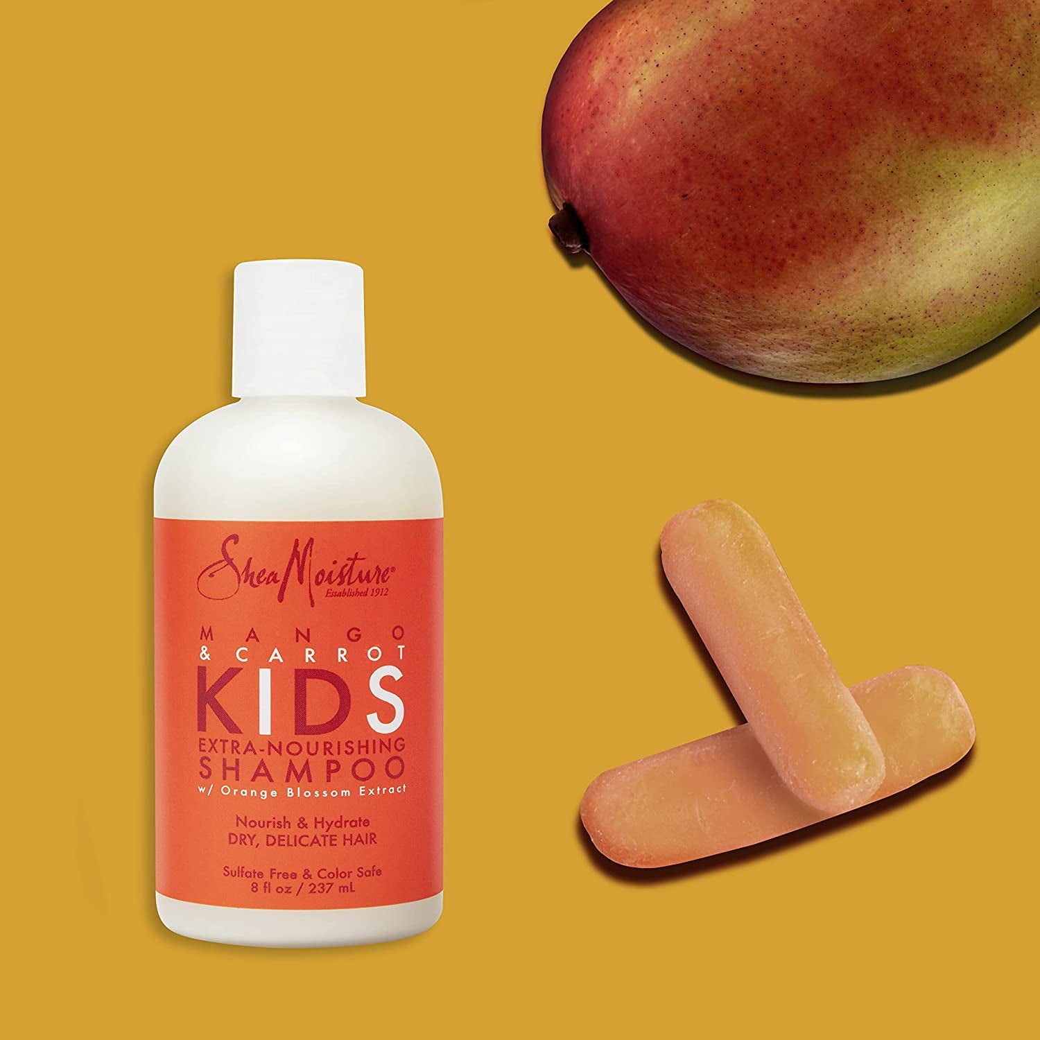 Sheamoisture Extra-Nourishing Shampoo Hair Care for Kids Mango Carrot with Shea Butter 8 Oz Health & Beauty > Personal Care > Hair Care SheaMoisture   