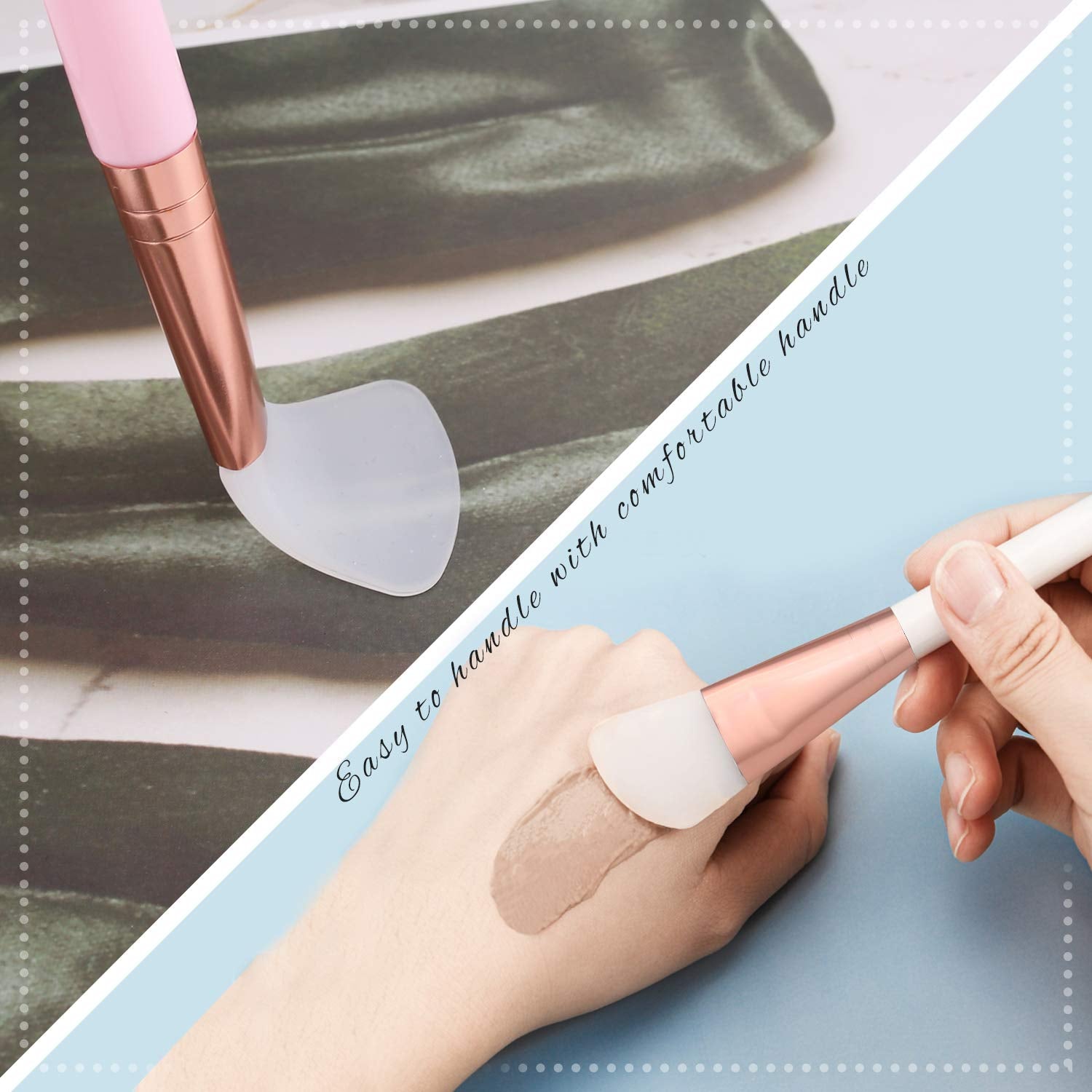 Elisel 5Pcs Silicone Face Mask Brushes Flexible Facial Mud Mask Applicator Brush for Applying Facial Mask,Sleeping Mask, Clay Mask,Body Lotion Mask Beauty Tools Makeup Brushes Applicator (Style 1) Health & Beauty > Personal Care > Cosmetics > Cosmetic Tools > Makeup Tools Elisel   