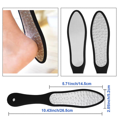 Foot Rasp Foot Files Callus Remover - Professional Foot Care Pedicure Stainless Steel File to Removes Hard Skin(Double-Sided Pointed) Health & Beauty > Personal Care > Foot Care Fanzbike   