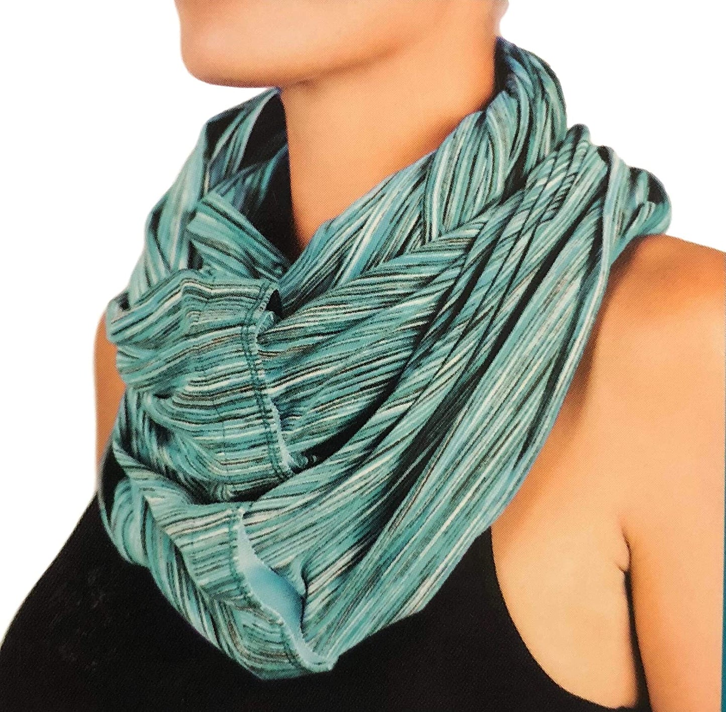 Champion Women'S Multiway Scarf Apparel & Accessories > Clothing Accessories > Scarves & Shawls AM Capital USA LLC Teal/Multi One Size 