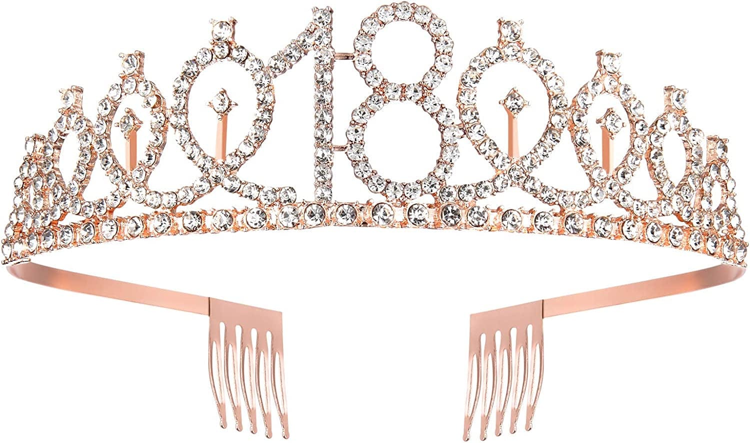 18Th Birthday Sash and Tiara for Girls, Rose Gold Birthday Sash Crown 18 & Fabulous Sash and Tiara for Girls, 18Th Birthday Gifts for Happy 18Th Birthday Party Favor Supplies Apparel & Accessories > Clothing Accessories > Sashes BRT Bearingshui   