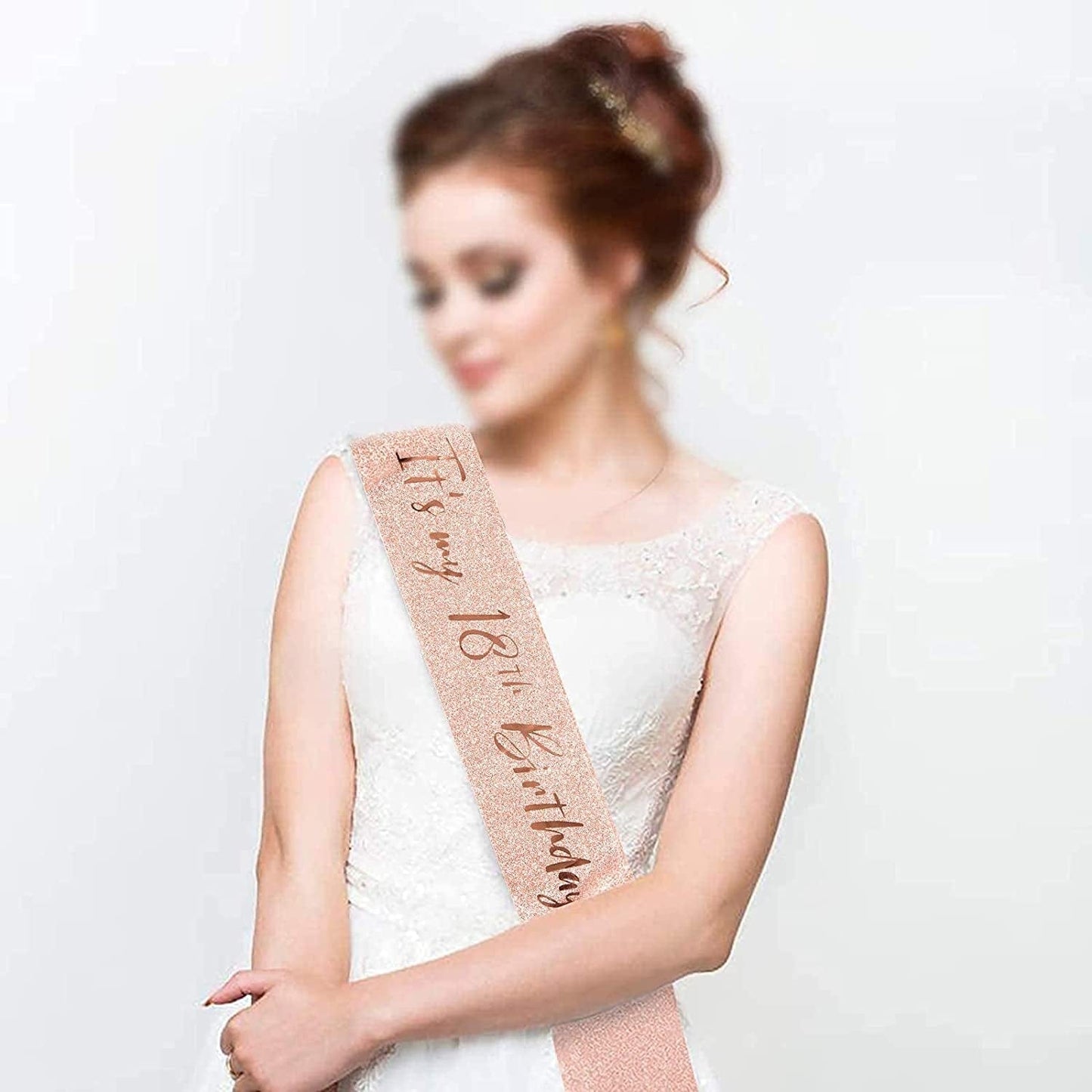 18Th Birthday Sash and Tiara for Girls, Rose Gold Birthday Sash Crown 18 & Fabulous Sash and Tiara for Girls, 18Th Birthday Gifts for Happy 18Th Birthday Party Favor Supplies Apparel & Accessories > Clothing Accessories > Sashes BRT Bearingshui   
