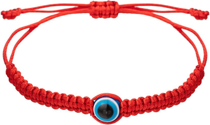 Handmade String Evil Eye Bracelet for Women Men Girls Boys Black Red Thread Adjustable Bracelets Minimalist Jewelry Apparel & Accessories > Jewelry > Bracelets kelistom 08. evil eye red  