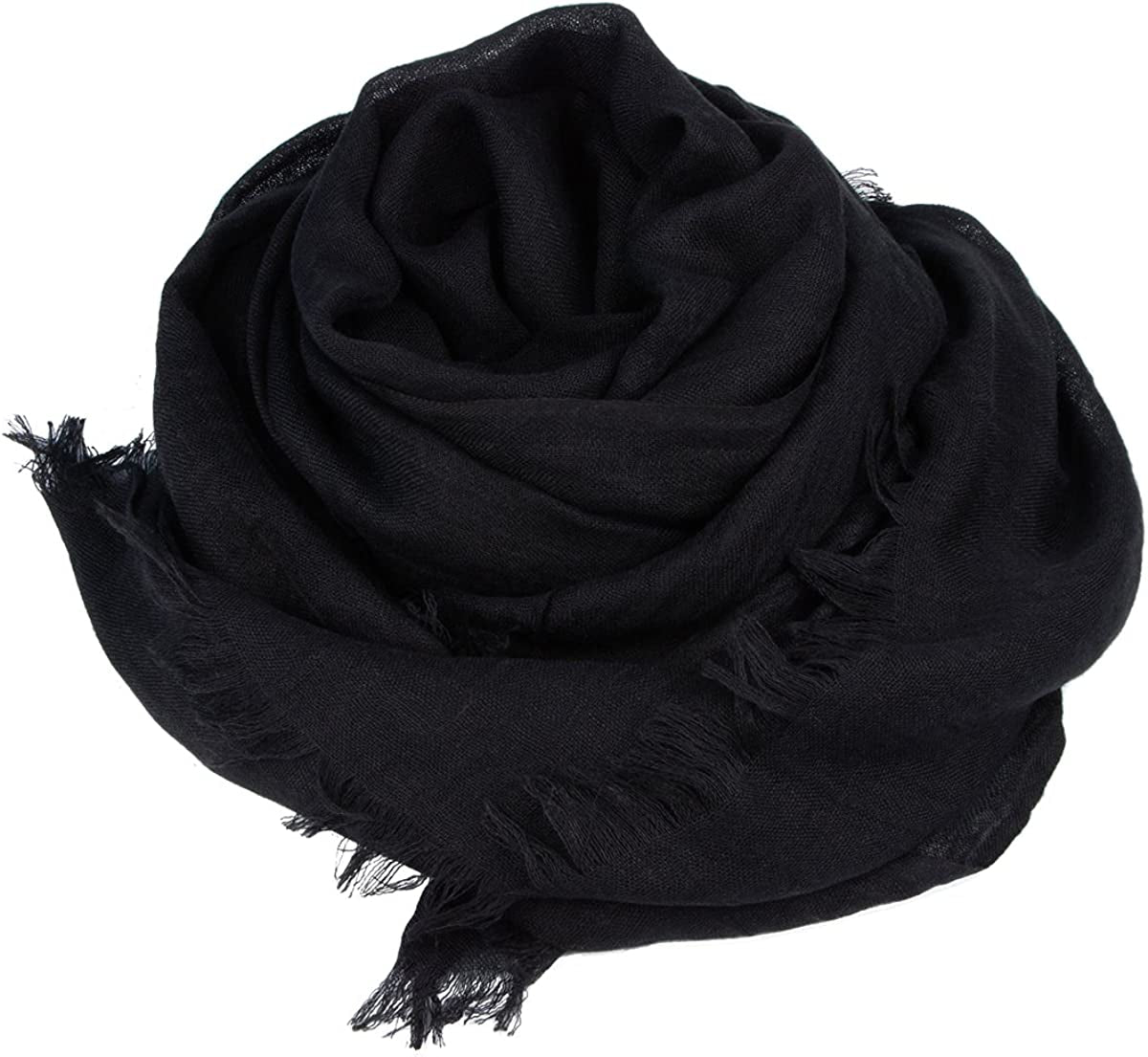 Iristide Women Summer Scarfs Large Long Lightweight Linen Beach Gauze Shawl Wrap 75”×43” Apparel & Accessories > Clothing Accessories > Scarves & Shawls Iristide   