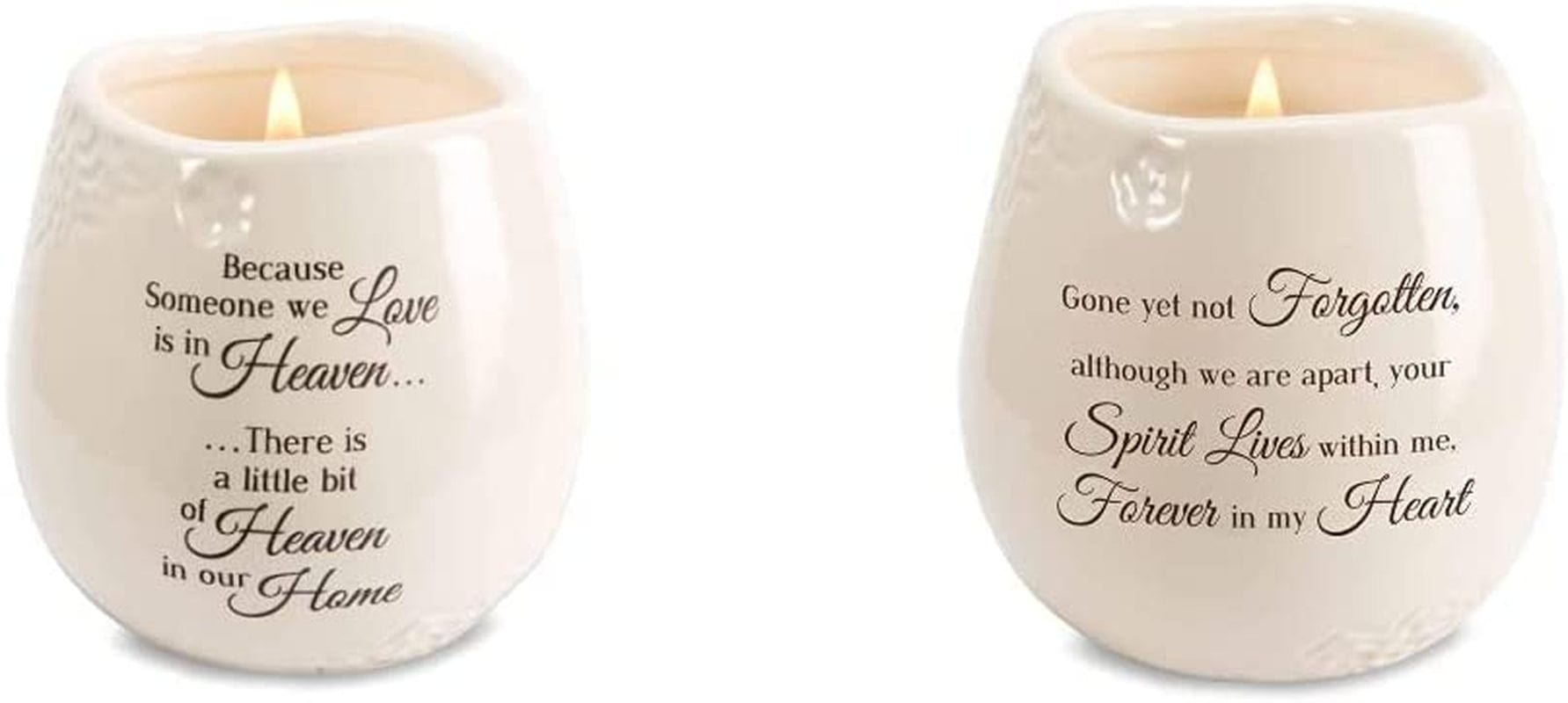 19177 in Memory of Loved One Ceramic Soy Wax Candle 8 Oz Candle + Gone Yet Not Forgotten Candle
