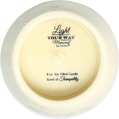 19177 in Memory of Loved One Ceramic Soy Wax Candle 8 Oz