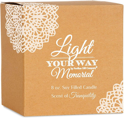 19177 in Memory of Loved One Ceramic Soy Wax Candle 8 Oz