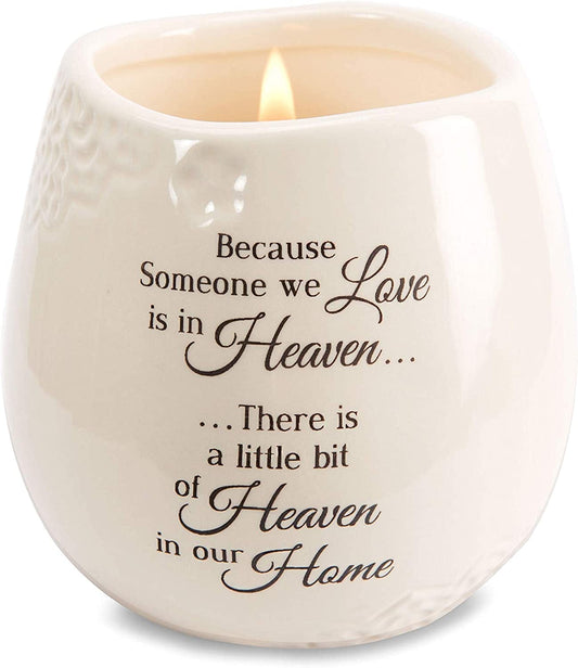 19177 in Memory of Loved One Ceramic Soy Wax Candle 8 Oz Candle