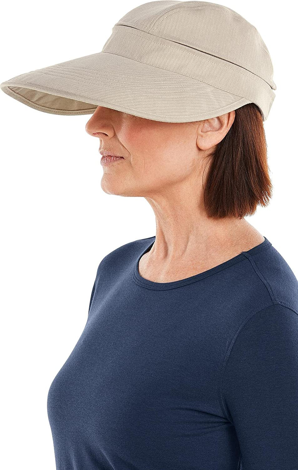 Coolibar UPF 50+ Women'S Bel Aire Zip-Off Sun Visor - Sun Protective Apparel & Accessories > Clothing Accessories > Hats Coolibar   