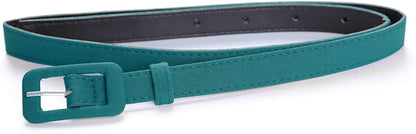 MUXXN Womens Belt- Solid Color Basic Belt for Casual Formal Dress or Jeans Apparel & Accessories > Clothing Accessories > Belts MUXXN Harbor Blue X-Large 