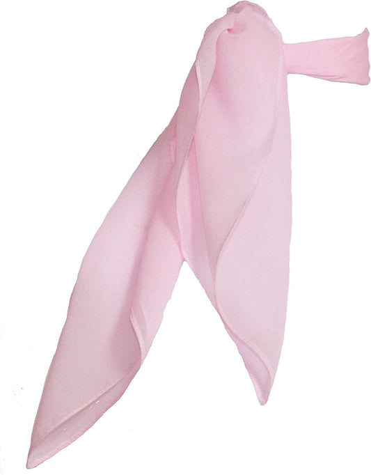1950S Chiffon Scarf, Vintage Ascot, Retro Hair Tie for Women and Children Apparel & Accessories > Clothing Accessories > Bandanas & Headties Hip Hop 50's Shop Light Pink  