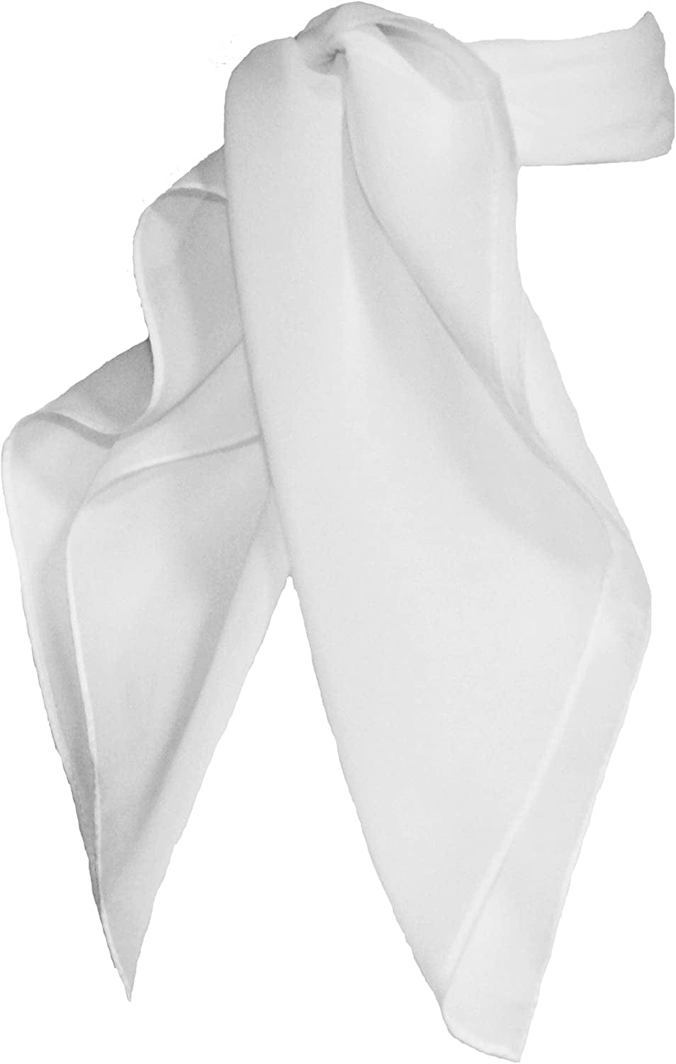 1950S Chiffon Scarf, Vintage Ascot, Retro Hair Tie for Women and Children Apparel & Accessories > Clothing Accessories > Bandanas & Headties Hip Hop 50's Shop White  