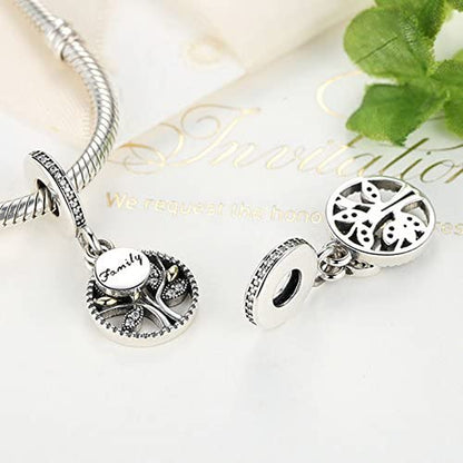 Everbling Nature Tree of Life Leaves Poetic Blooms Daisy Flower 925 Sterling Silver Bead Fits European Charm Bracelet Apparel & Accessories > Jewelry > Bracelets Everbling   
