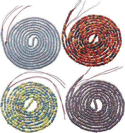 Taouzi Waist Beads for Women Colorful Beaded Body Chain Elastic String Waist Chain Beach Bikini Belly Chains Summer Jewelry for Women Girls Apparel & Accessories > Jewelry > Body Jewelry Taouzi StyleB 50Inch  