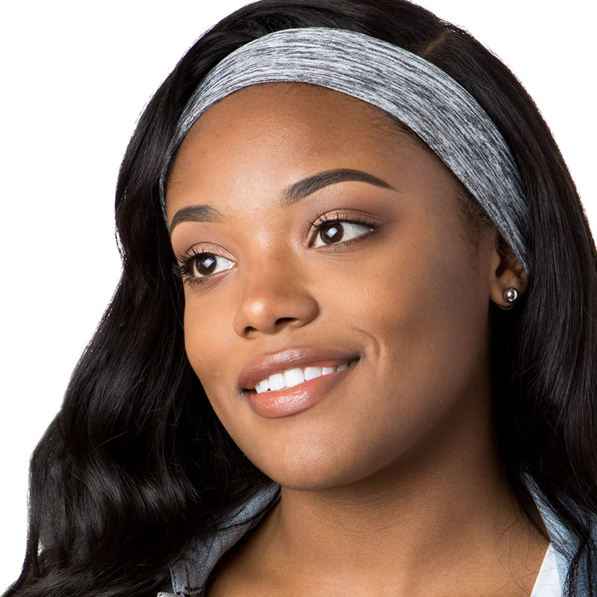 Hipsy Adjustable & Stretchy Printed Xflex Wide Headbands for Women Girls & Teens Apparel & Accessories > Clothing Accessories > Bandanas & Headties Hipsy   
