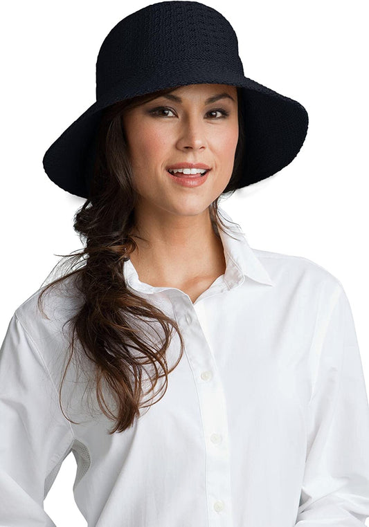 Coolibar UPF 50+ Women'S Marina Sun Hat - Sun Protective Apparel & Accessories > Clothing Accessories > Hats Coolibar Black One Size 