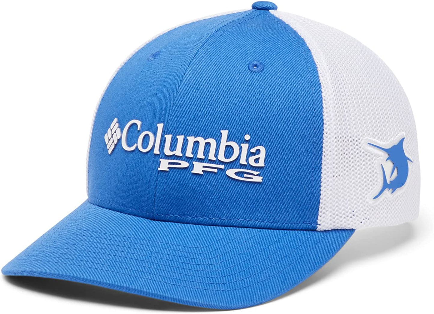 Columbia PFG Logo Mesh Ball Cap-High Crown Apparel & Accessories > Clothing Accessories > Hats Columbia Vivid Blue XX-Large 