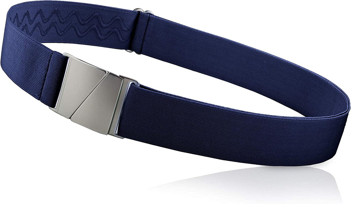 No Show Invisible Elastic Belts for Women & Men Non Slip Fits Waist Upto 50 Inch. Apparel & Accessories > Clothing Accessories > Belts ONE-BELT French Navy  