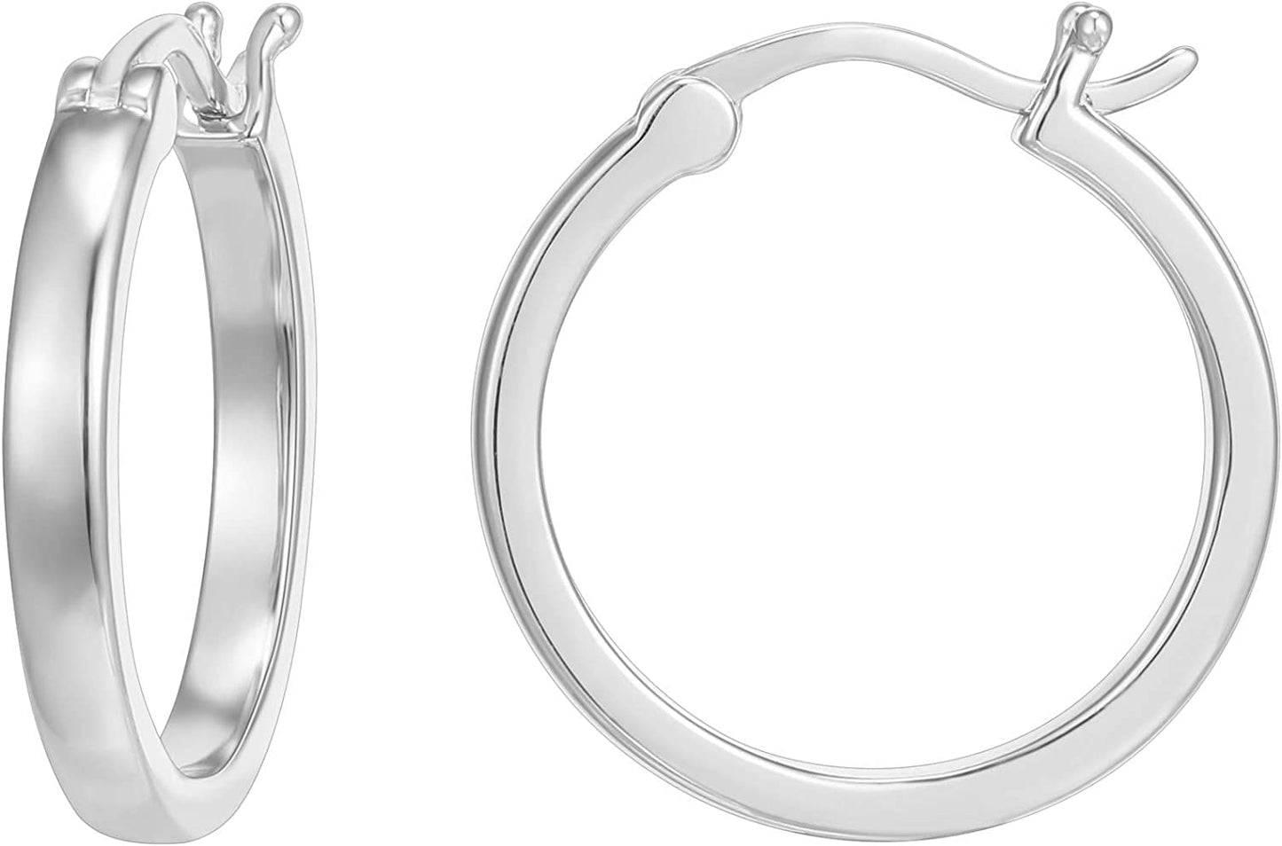 PAVOI 14K Gold Plated 925 Sterling Silver Post Lightweight Hoops | 20Mm - 30Mm | Gold Hoop Earrings for Women Apparel & Accessories > Jewelry > Earrings PAVOI Plated - White 20.0 Millimeters 