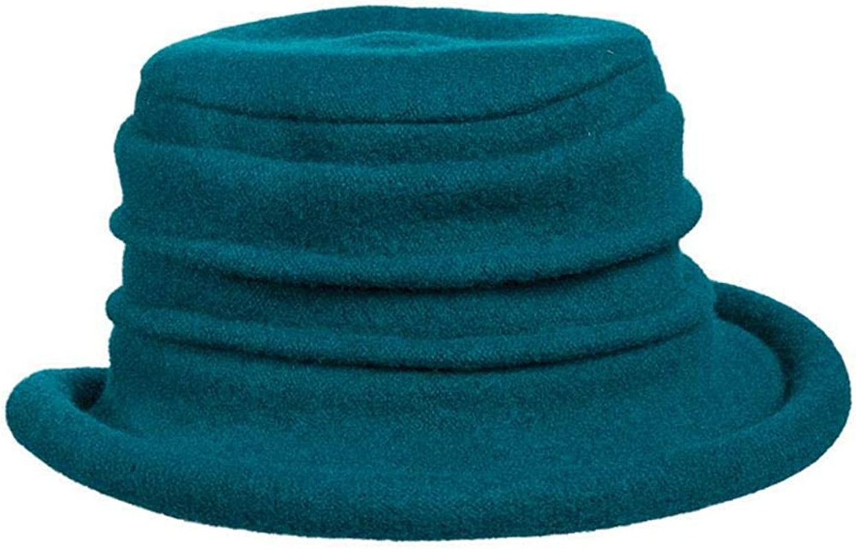 Scala Women'S Packable Boiled Wool Cloche Apparel & Accessories > Clothing Accessories > Headwear Scala Women's Accessories Teal One Size 