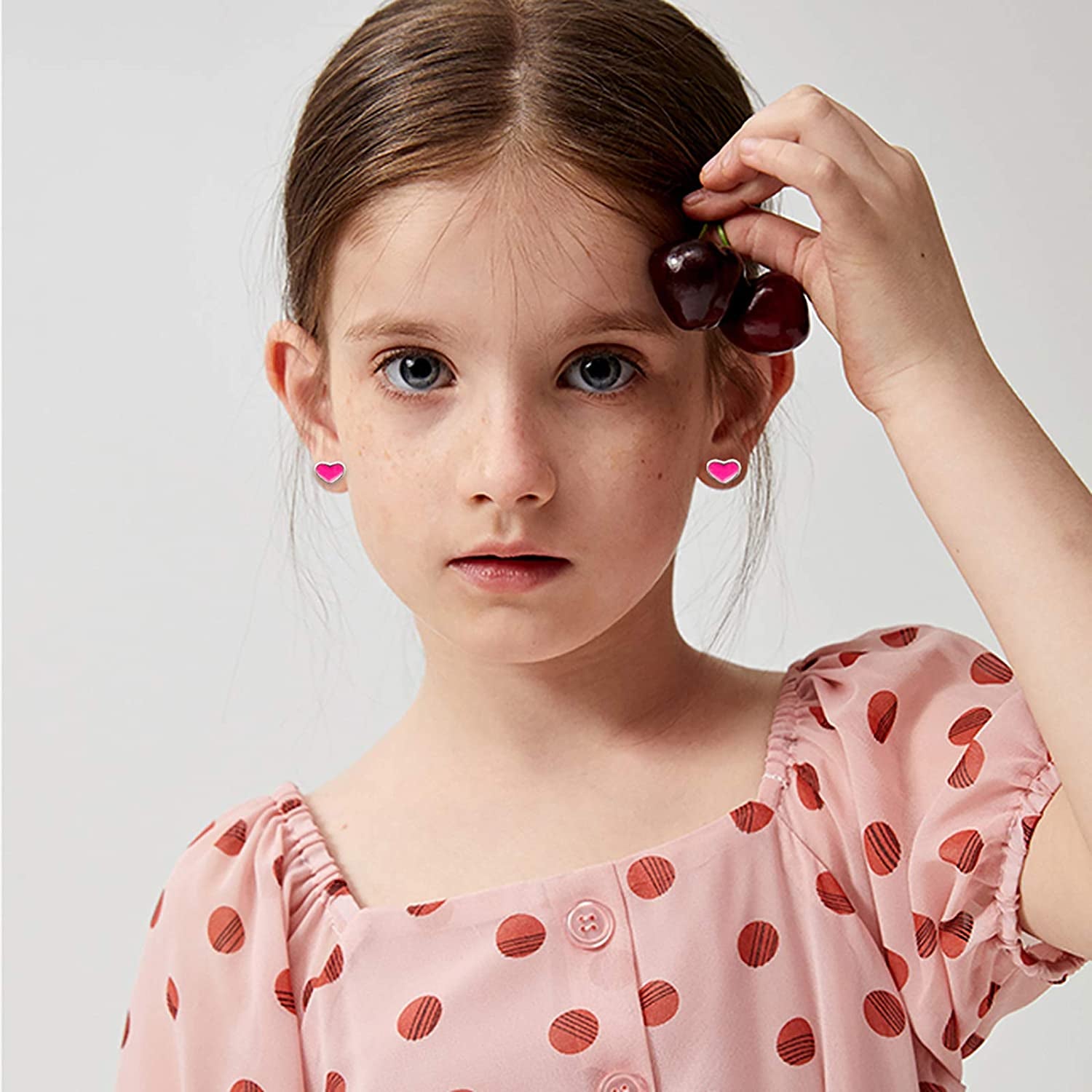 NEWITIN 100 Pairs Colorful Cute Stud Earrings for Girls Hypoallergenic Earrings Stainless Steel Earrings for Women Apparel & Accessories > Jewelry > Earrings NEWITIN   