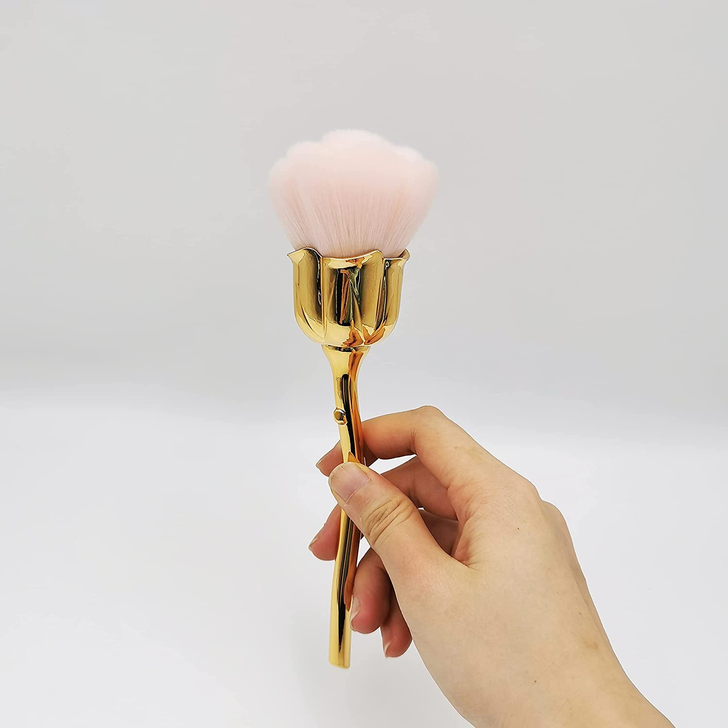 Kuaoyoja Nail Art Dust Powder Remover, Pink Rose Soft Brush Acrylic Nail Arts Manicure Dust Cleaner Brush for Nail Trimming Cleaning Makeup Brush Tools (Pink) Health & Beauty > Personal Care > Cosmetics > Cosmetic Tools > Nail Tools KuAoyoja   