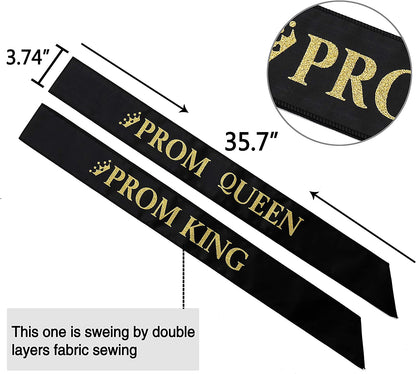 King'S Crown and Queen'S Tiara, Prom King and Prom Queen Sash -Costume Prom Accessories Apparel & Accessories > Clothing Accessories > Sashes ANWNK   