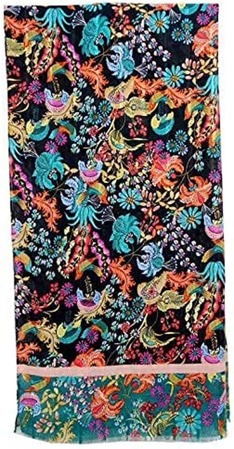 Scarfs for Women Lightweight Floral Flower Winter Scarf Large Fashion Wrap Shawls Oversized Cape Tassel Fall Scarves Apparel & Accessories > Clothing Accessories > Scarves & Shawls STONE Print12  