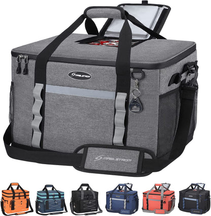 Maelstrom Soft Cooler Bag,Collapsible Soft Sided Cooler,30/60/75 Cans Beach Cooler,Ice Chest,Large Leakproof Camping Cooler,Portable Travel Cooler for Grocery Shopping,Camping,Kayaking,Road Trips Apparel & Accessories > Jewelry > Anklets Maelstrom 75 Can Gray 75 Can 