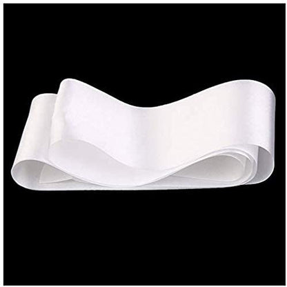 Teemico 24 Pack Blank Satin Sash Plain Sash for Wedding Party Decoration and DIY Accessory （White, 10Cm by 78Cm） Apparel & Accessories > Clothing Accessories > Sashes Teemico   