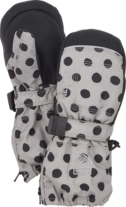 Hestra Baby Zip Long Mitt (Child 1-9Yrs) | Waterproof, Insulated Mittens for Toddlers & Kids for Winter & Playing in the Snow Apparel & Accessories > Clothing Accessories > Gloves & Mittens Hestra Grey Print 3 