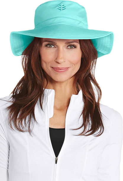 Coolibar UPF 50+ Women'S Brighton Chlorine Resistant Bucket Hat - Sun Protective Apparel & Accessories > Clothing Accessories > Hats Coolibar Tropical Mint Small 