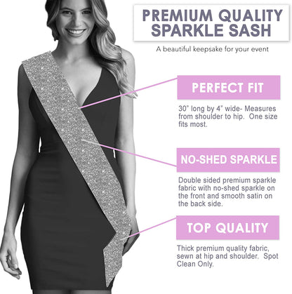 Green Birthday Sash - Flourish Birthday Girl Premium Quality Sash - Birthday Party Decorations & Supplies - Green Sparkle Sash(Bdy GRL) Grn/Sprk Apparel & Accessories > Clothing Accessories > Sashes RhinestoneSash   