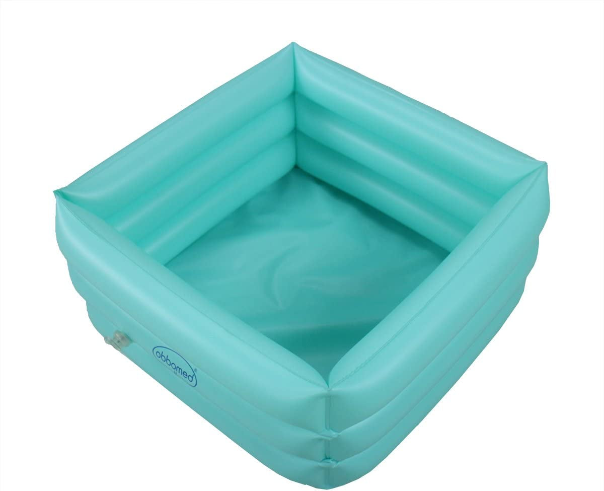 Obbomed HB-1700N New and Handy Air Valve Foldable Portable, Folding Inflatable Portable Travel Spa Foot Care Bath Basin –Inflated Size: 16.5(L) X 16.5(W) X 7.0(H) Inches – 4.2 Gallons Capacity Health & Beauty > Personal Care > Foot Care ObboMed   