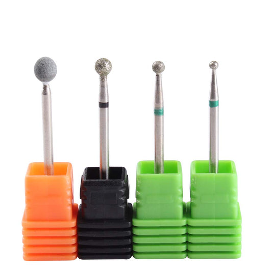 MZCMSL 4PCS Cuticle Clean Drill Bit Diamond Nail Bit Ball Head Stone File Manicure Pedicure Nail Art Tools Health & Beauty > Personal Care > Cosmetics > Cosmetic Tools > Nail Tools MZCMSL 4 Count (Pack of 1)  