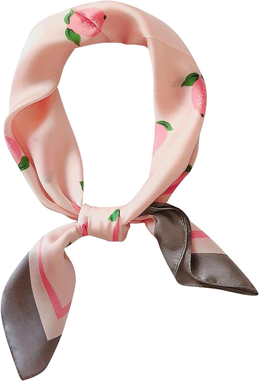 GERINLY Cute Bandana for Women Fruits Printed Square Hair Scarf Headband Summer Accessories Apparel & Accessories > Clothing Accessories > Bandanas & Headties GERINLY Pink  