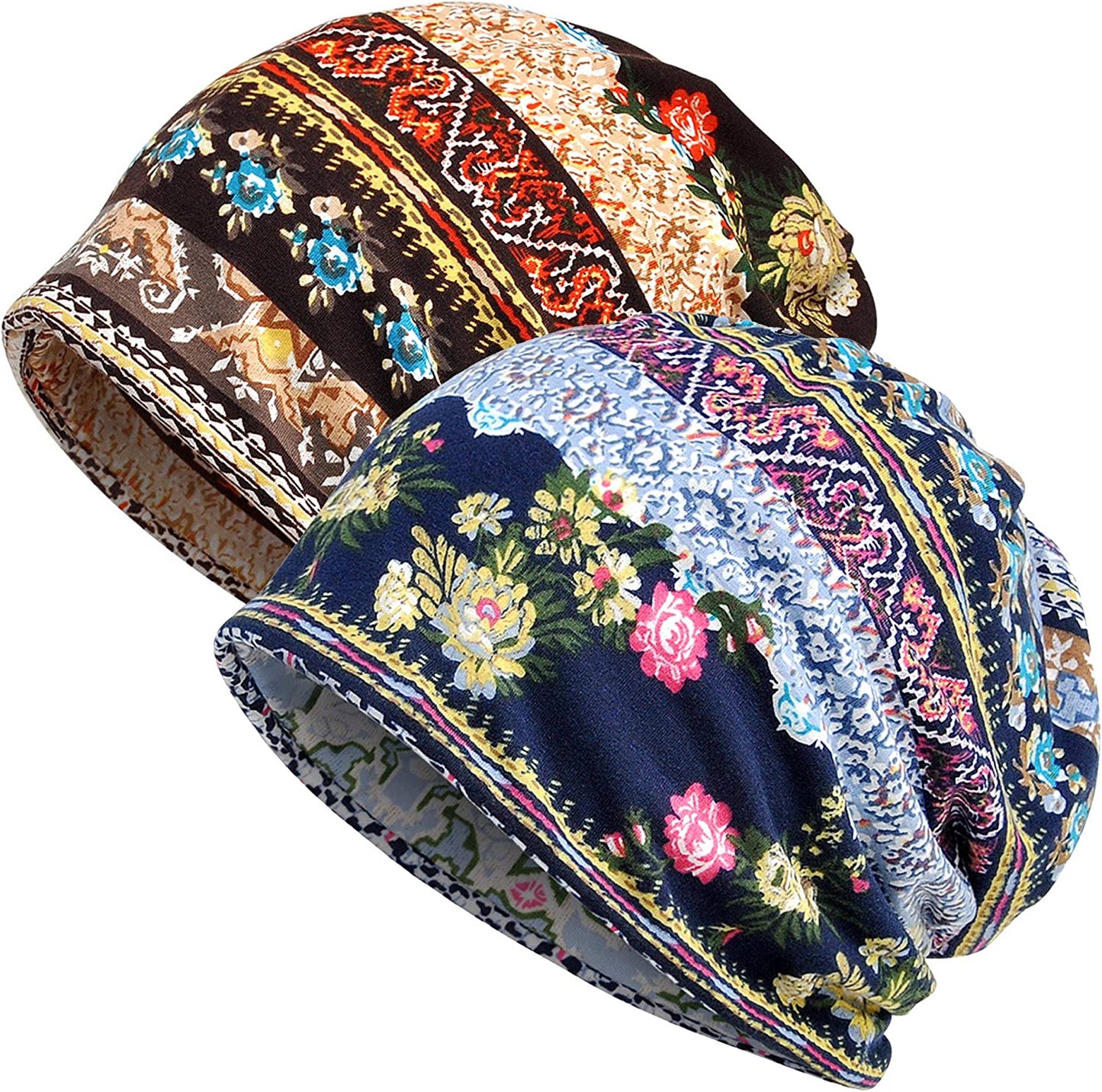 Kayier Women'S Baggy Casual Chemo Beanie Cap Apparel & Accessories > Clothing Accessories > Headwear Kayier 2 Pack  