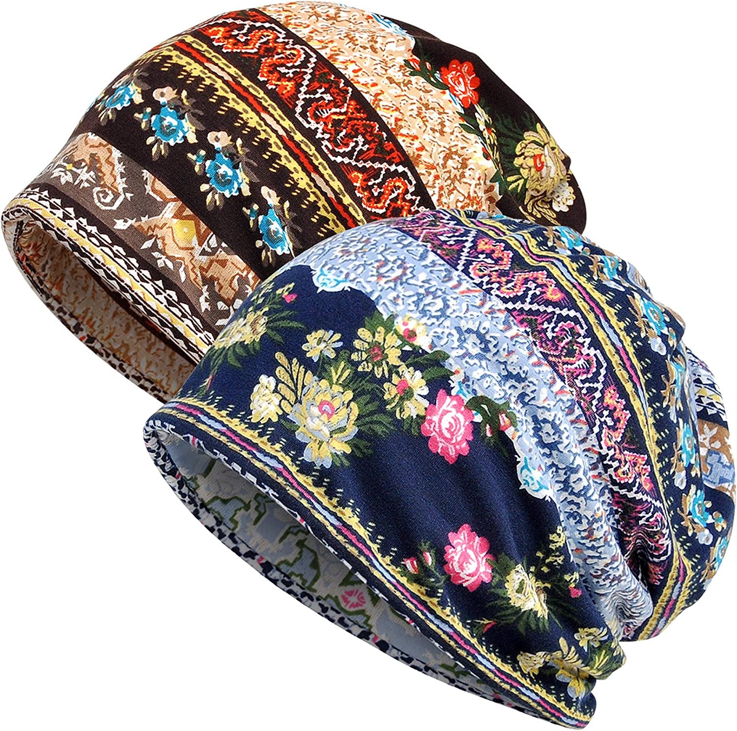 Kayier Women'S Baggy Casual Chemo Beanie Cap Apparel & Accessories > Clothing Accessories > Headwear Kayier 2 Pack  