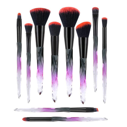 Makeup Brush Professional, Acrylic Diamond Handle Make up Brushes Series for Full Face Foudation Blush Eyeshadow Concealers Powder Transparent Beauty Tools Health & Beauty > Personal Care > Cosmetics > Cosmetic Tools > Makeup Tools G-Texnik 3-Red1  