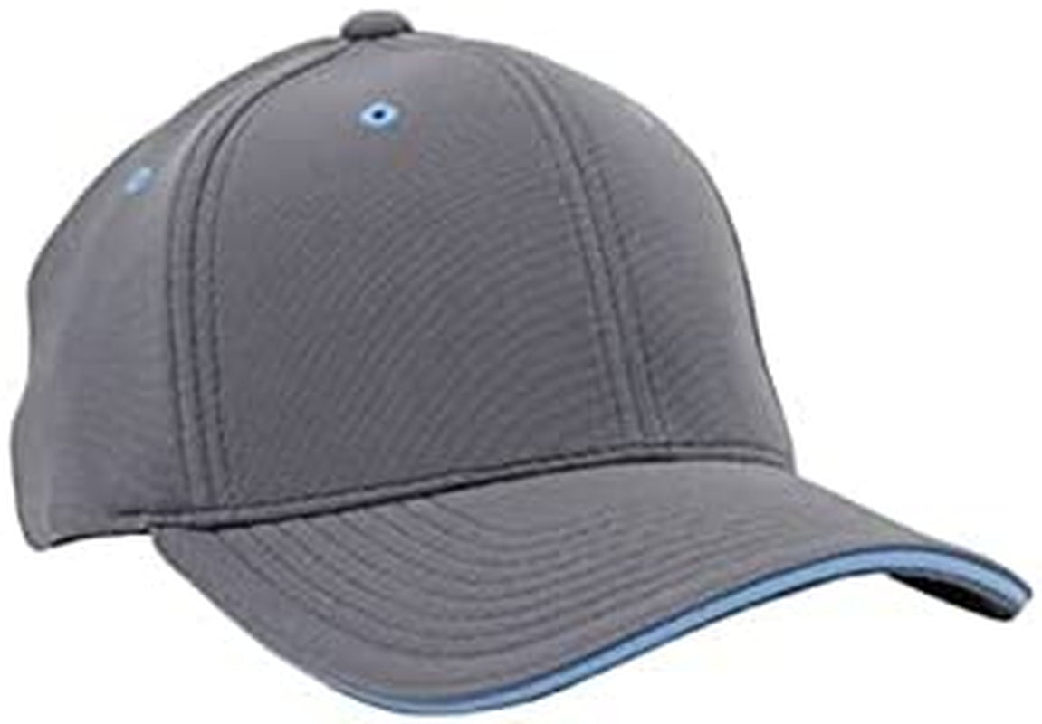Universal M2 Contrast Flexfit® Cap Apparel & Accessories > Clothing Accessories > Headwear Pacific Headwear Graphite/Columbia Blue Small-Medium 
