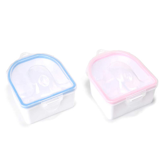 Rolabling 2 PCS Soaking Soak Bowl Nail Art Polish Remove Wash Soaker Tray Manicure Spa Tool Health & Beauty > Personal Care > Cosmetics > Cosmetic Tools > Nail Tools Rolabling   