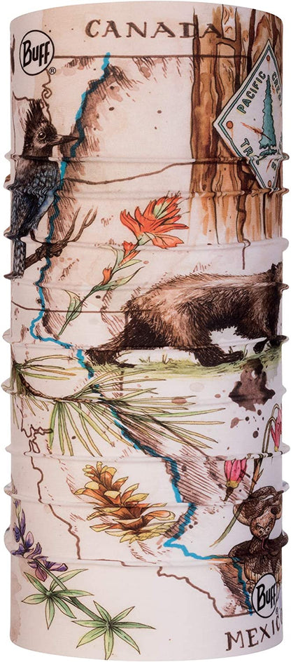BUFF Unisex-Adult Original Ecostretch Ultra Stretch Fabric Worn 12+ Ways Apparel & Accessories > Clothing Accessories > Headwear BUFF Triple Crown Series Pacific Crest Trail One Size 